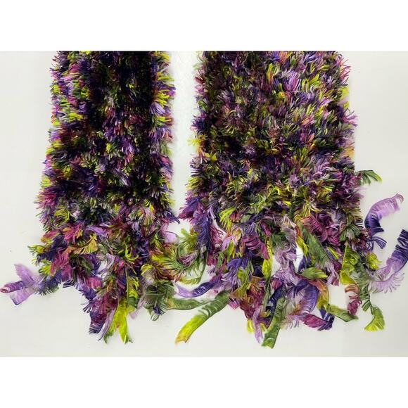 Cejon Accessories Womens Magic Scarf Purple Green Soft Stretchy - Picture 2 of 10